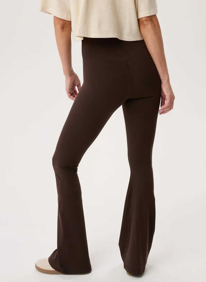 Aerie OFFLINE By Aerie Real Me High Waisted Crossover Flare Leggings
