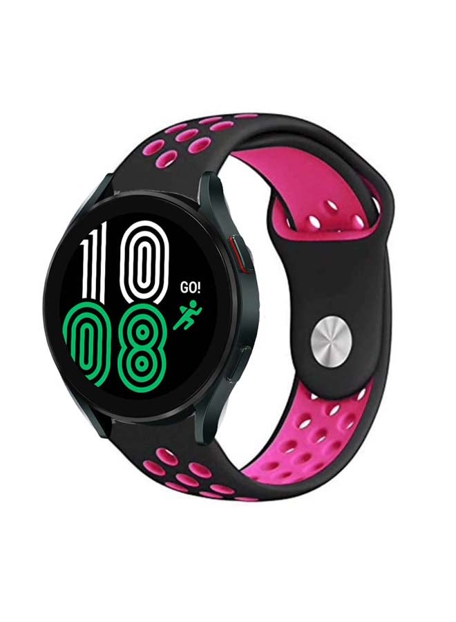 Perfii Replacement Band For Samsung Galaxy Watch 4 Black/Pink - Image 2