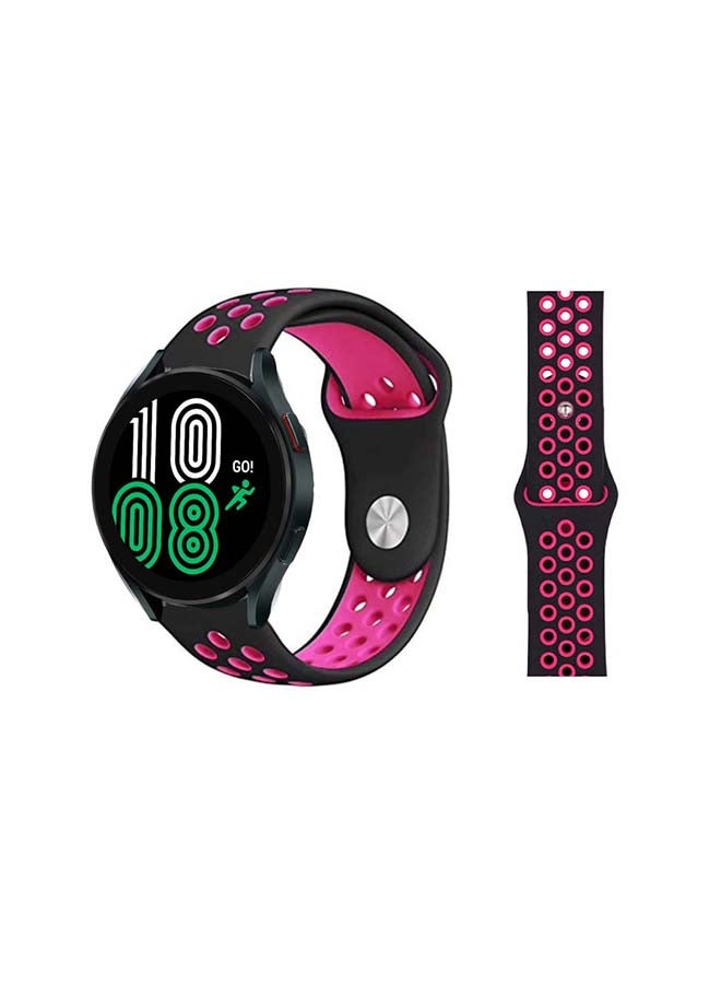 Perfii Replacement Band For Samsung Galaxy Watch 4 Black/Pink - Image 1
