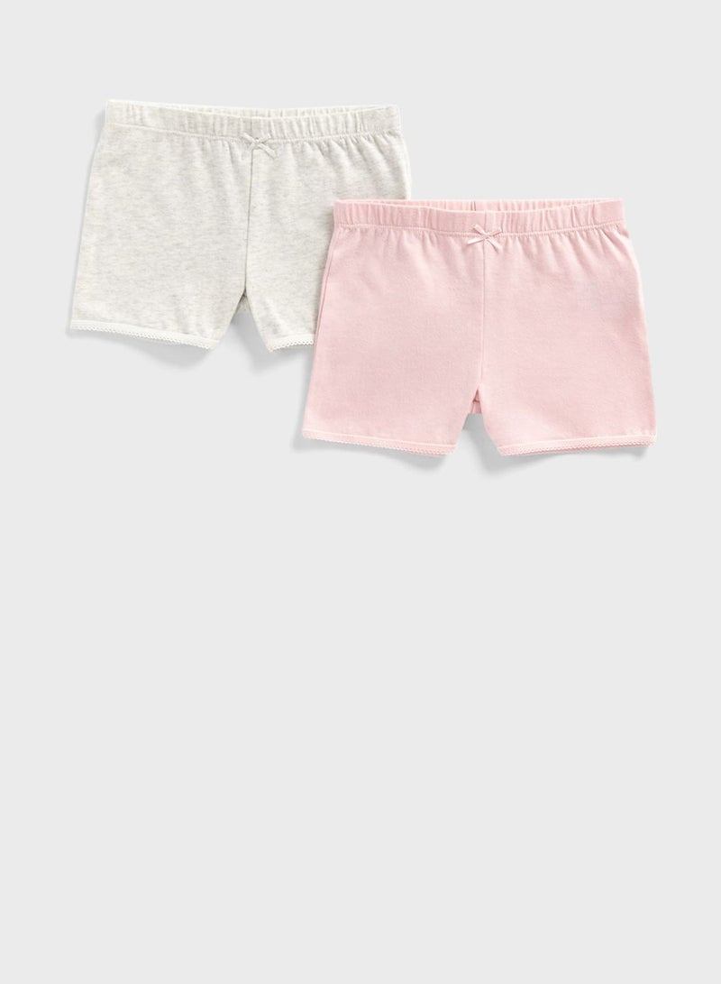 mothercare Pink and Grey Shorts - 2 Pack  - Image 1