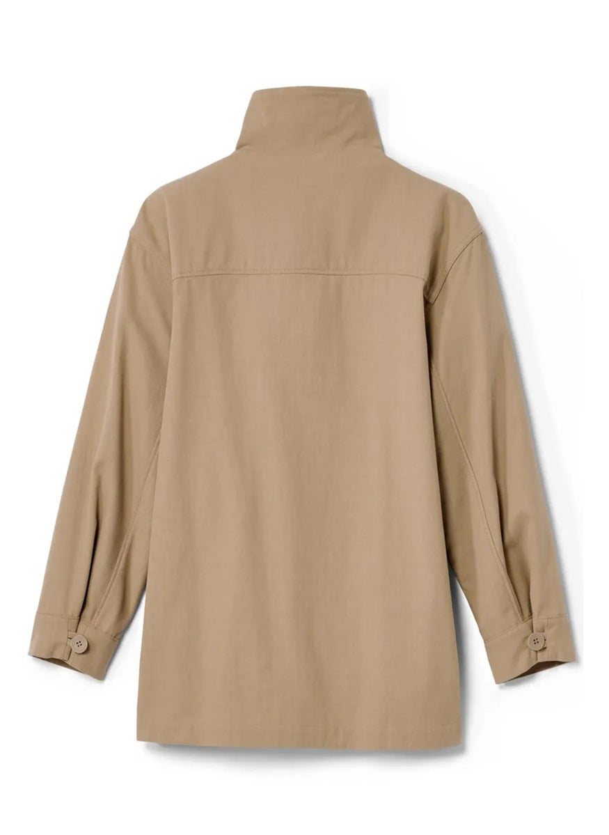 Tchibo - Women Plain Parka Jackets, Tan - Image 1