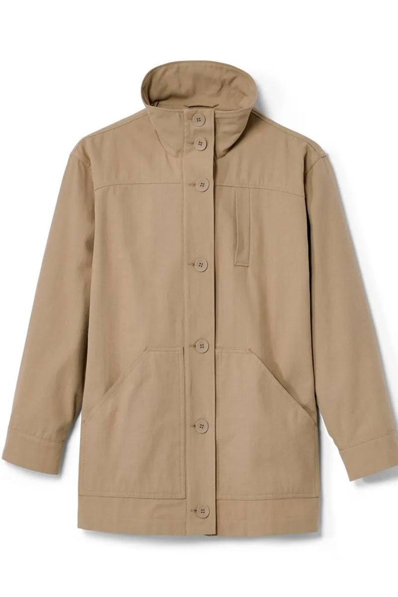 Tchibo Women Plain Parka Jackets, Tan - Image 2