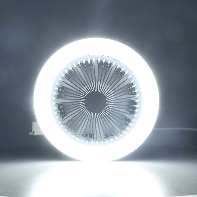Enclosed Ceiling Fan with Light 30W E27 LED Fan Light 85-265V Ceiling Fan with Light Remote Control Small Ceiling Fan - Image 4
