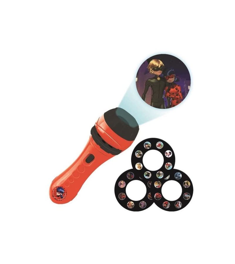 LEXiBOOK Miraculous Stories Projector Torch Light and Projector with 3 Discs 24 Images Create Your own Stories LTC050MI - Image 2