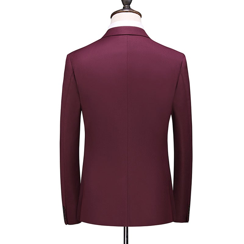 Long-Term Supply Of Men'S Double-Breasted Suits, Two-Piece Jackets, Professional Attire, Banquet Suits, Light Business Slim-Fit Suits - Image 3