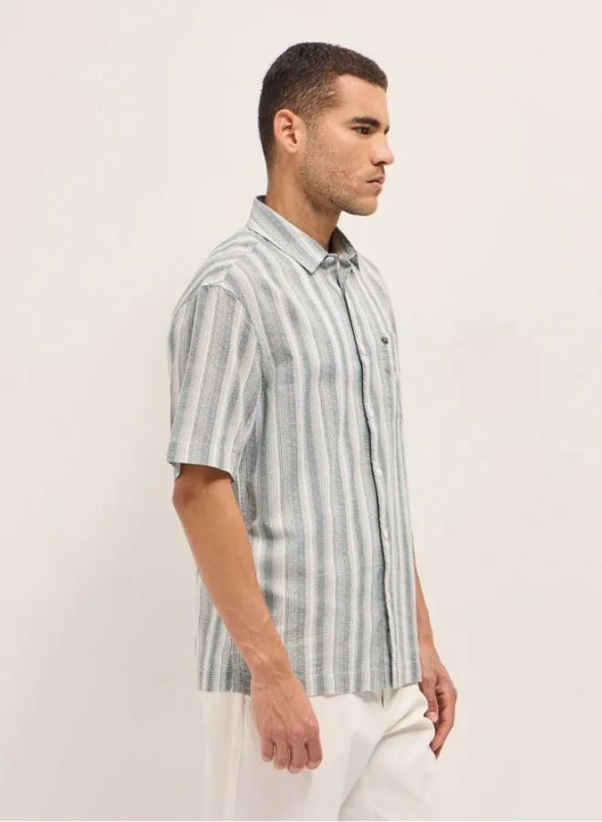 THE BEAR HOUSE Men's Shirt for Casual and Formal Wear | Classic Button-Down Style for Office, Daily Use, Travel, Events & All-Season Outfits | Versatile & Stylish Wardrobe Essential for Every Occasion