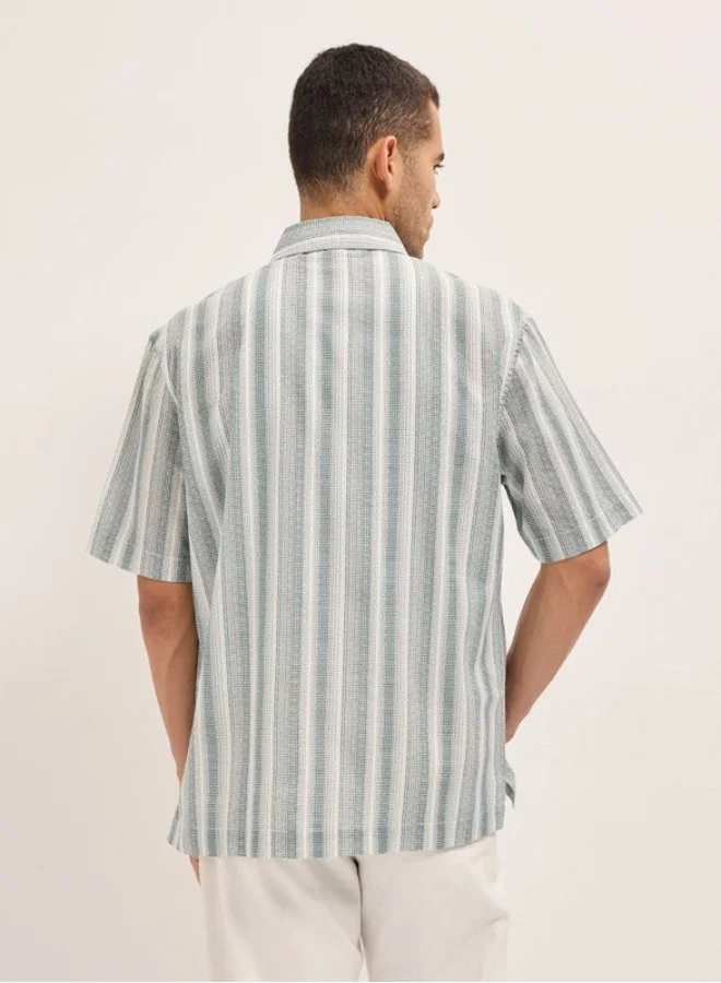 THE BEAR HOUSE Men's Shirt for Casual and Formal Wear | Classic Button-Down Style for Office, Daily Use, Travel, Events & All-Season Outfits | Versatile & Stylish Wardrobe Essential for Every Occasion
