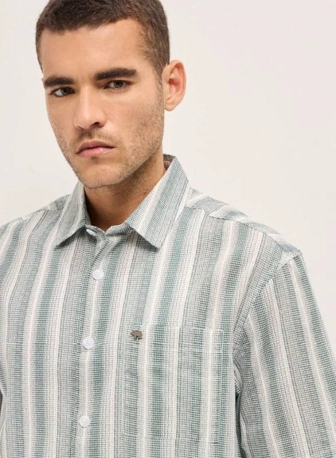 THE BEAR HOUSE Men's Shirt for Casual and Formal Wear | Classic Button-Down Style for Office, Daily Use, Travel, Events & All-Season Outfits | Versatile & Stylish Wardrobe Essential for Every Occasion
