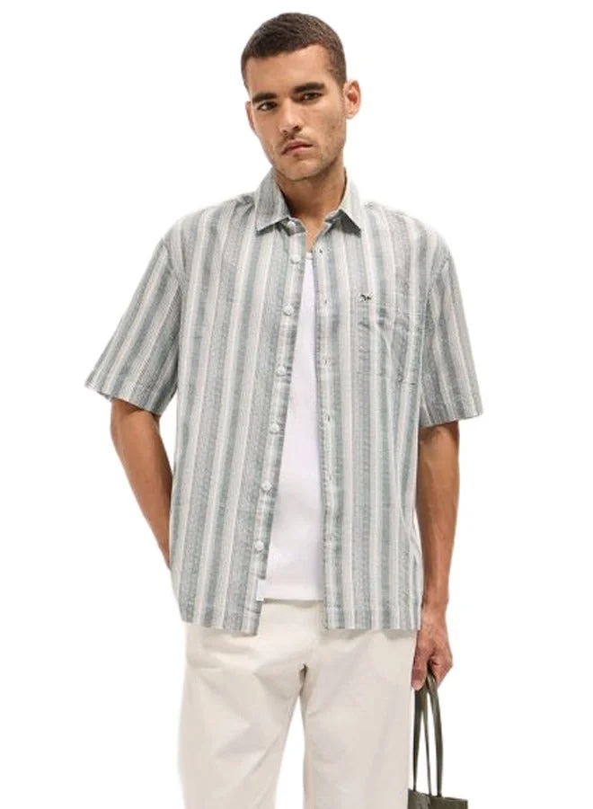 THE BEAR HOUSE Men's Shirt for Casual and Formal Wear | Classic Button-Down Style for Office, Daily Use, Travel, Events & All-Season Outfits | Versatile & Stylish Wardrobe Essential for Every Occasion