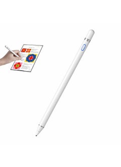 Stylus Pen for iPad, Digital Pencil Smooth Precision Capacitive Pen Ultra Fine Point, Universal for iPhone/iPad Pro/Mini/Air/Android/Microsoft/Surface and Other Touch Screens, E-White