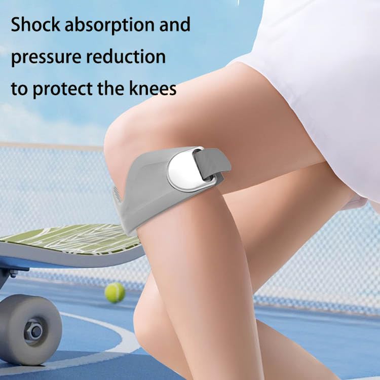 ZHENAN Pro Silicone Knee Strap for Men & Women Pain Relief Brace,Adjustable Knee Support -Anti-Sweat & Comfortable Patellar Tendon Strap for Sports, Gym Patellar Tendon Protection & Injury Recovery - Image 3