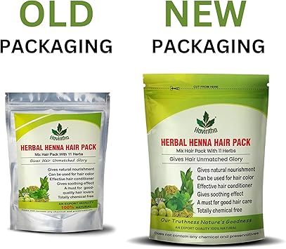 Havintha Natural Herbal Henna Hair Pack 11 Herbs Mix Mehandi Powder 227 G - Image 2
