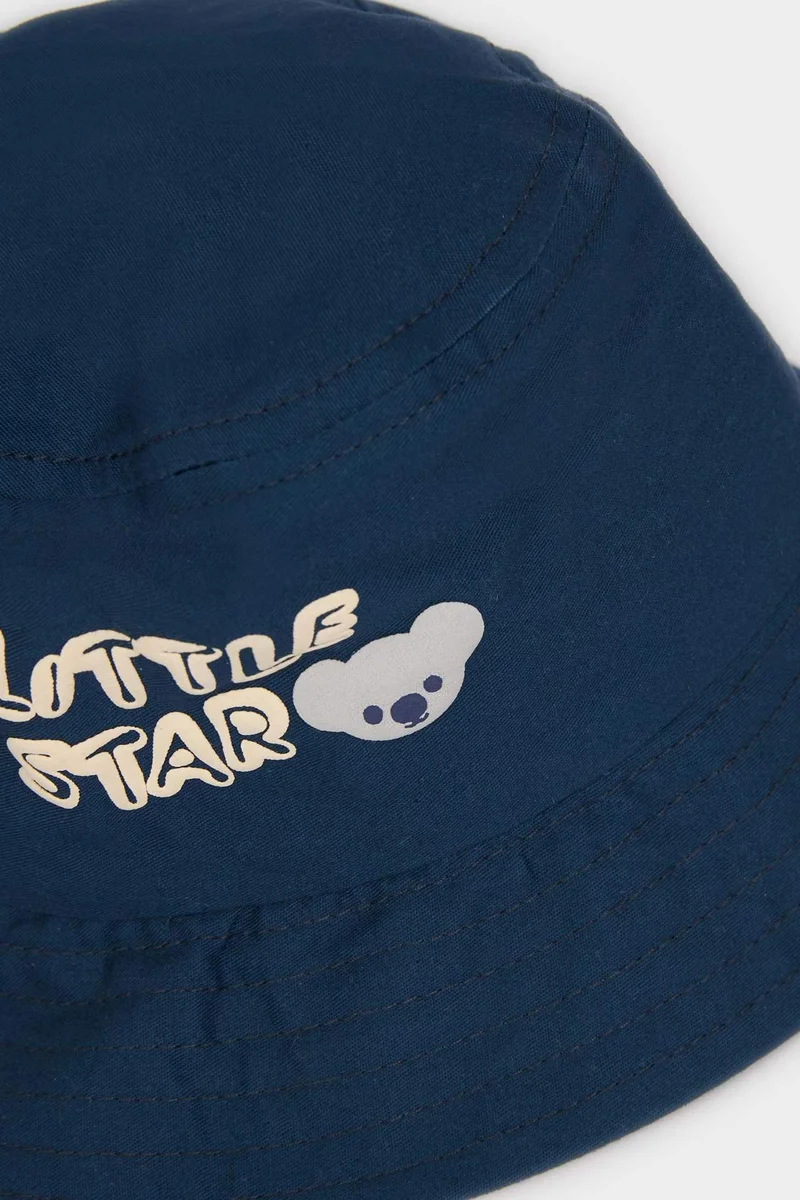 ديفاكتو Baby Boy Cotton Printed Bob Hat