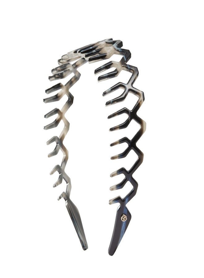 EVITA PERONI Comb Headband for Women and Girls, Zig Zag Headband with Teeth Non-Slip, Upgrade Resin Fashion Headband for Sports, Workout, Yoga, and Washing Face - Image 1