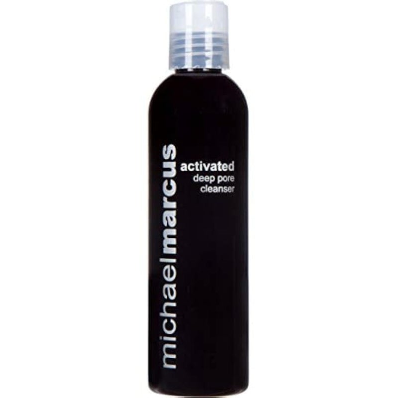 michael marcus Activated Charcoal Deep Pore Facial Cleanser with Aloe Vera Algae Extract 4 fl oz Refresh Moisture Hydrating Facial Cleanser CrueltyFree ParabenFree Cleansing Foam