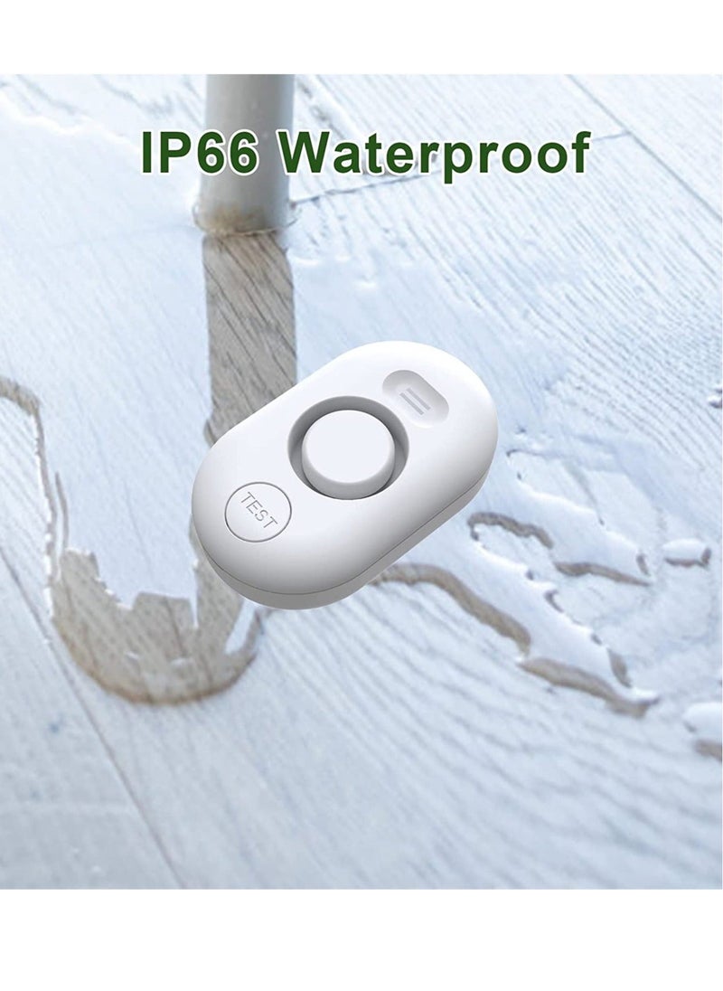 Captaintech - Water Leak Detector Sensor Alarm, Home Water Flooding Monitor Smart Sink Overflow Monitoring Adjustable Wet Moisture Alert Pipe Leakage Drip Detection Warning - Image 1