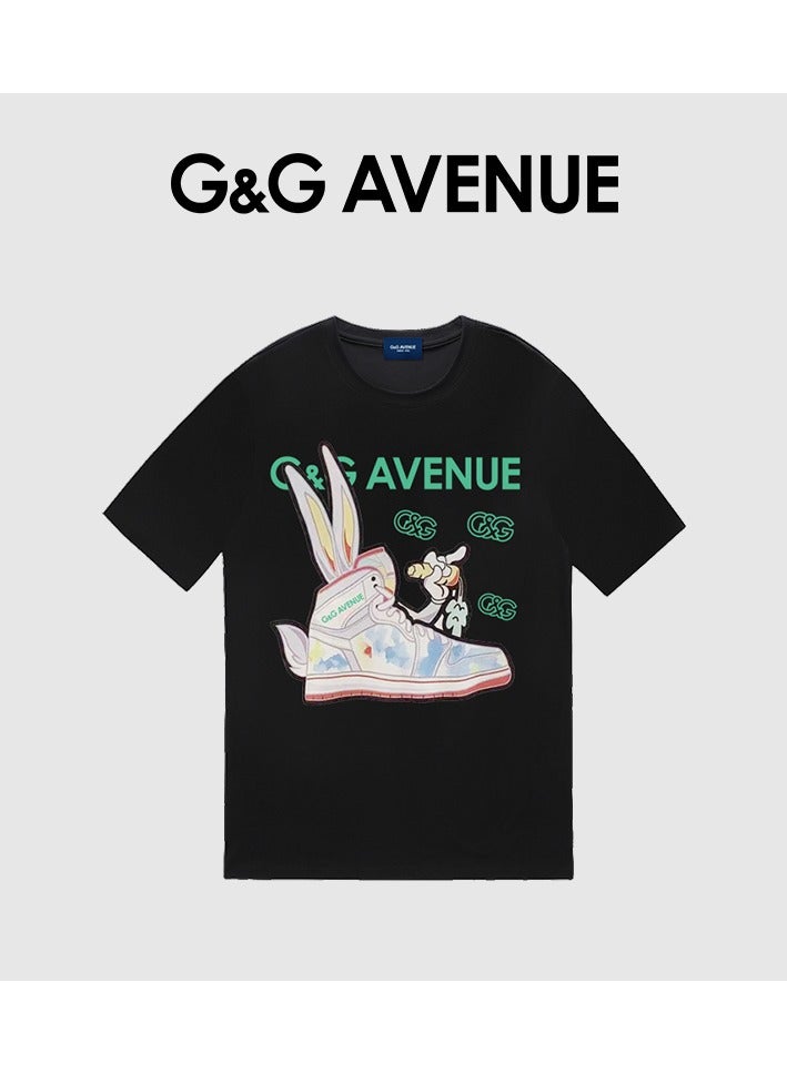 G&G AVENUE Double sided cotton air layer shirt men's short sleeved performance T-shirt, fishing T-shirt shirt men's gym T-shirt, quick drying men's sports T-shirt, short sleeved round neck exercise Oversized  - Image 2