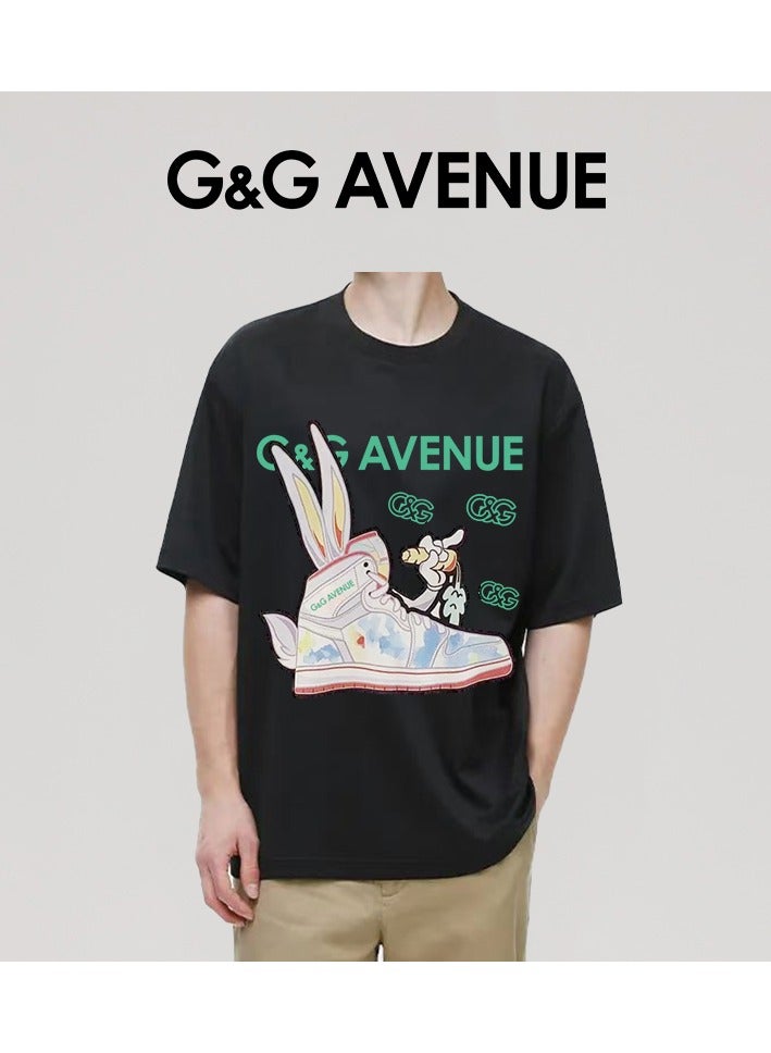 G&G AVENUE Double sided cotton air layer shirt men's short sleeved performance T-shirt, fishing T-shirt shirt men's gym T-shirt, quick drying men's sports T-shirt, short sleeved round neck exercise Oversized  - Image 4