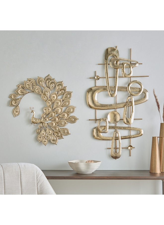 Home Box Jorja Modern Metal Wall Art 90.8 x 4.4 x 49.5 cm  - Image 4