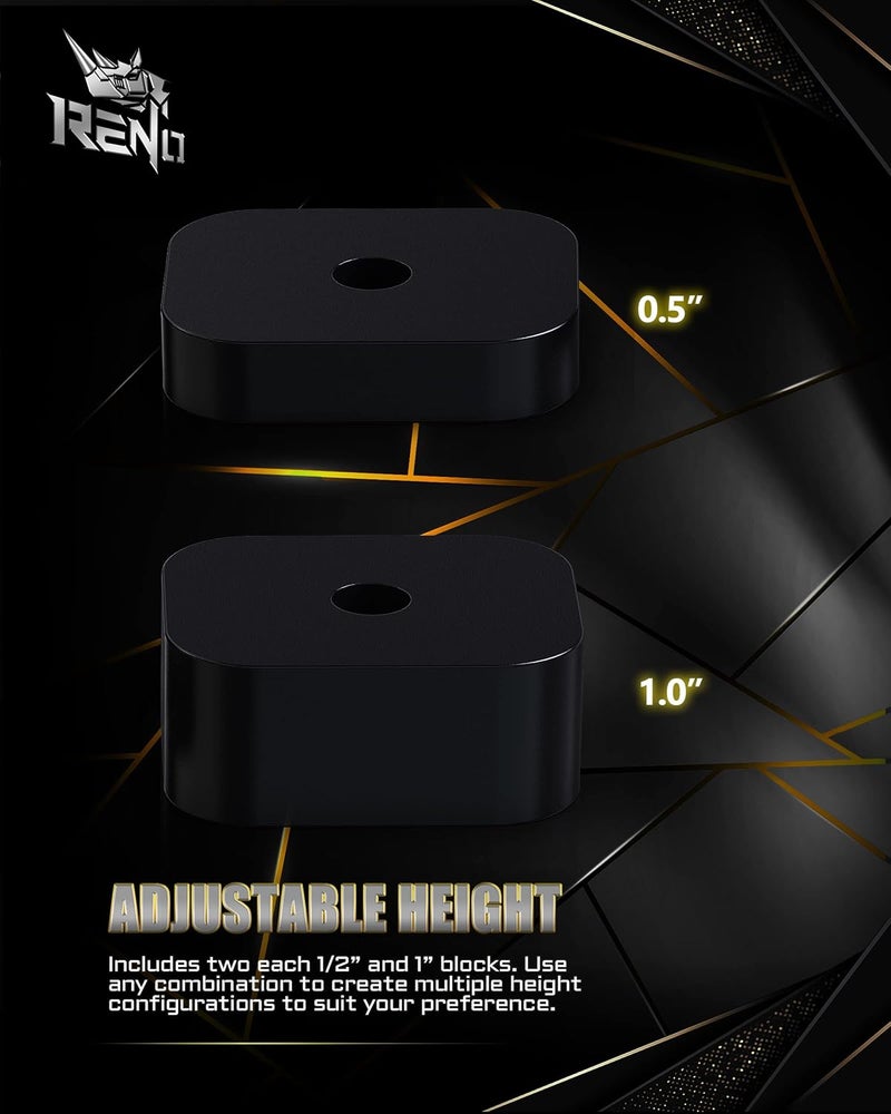 RENO Seat Spacers and Recline Kit for Tacoma, FJ Cruiser, 4Runner, GX - Adjustable Height 1/2" to 1.5" - Image 3