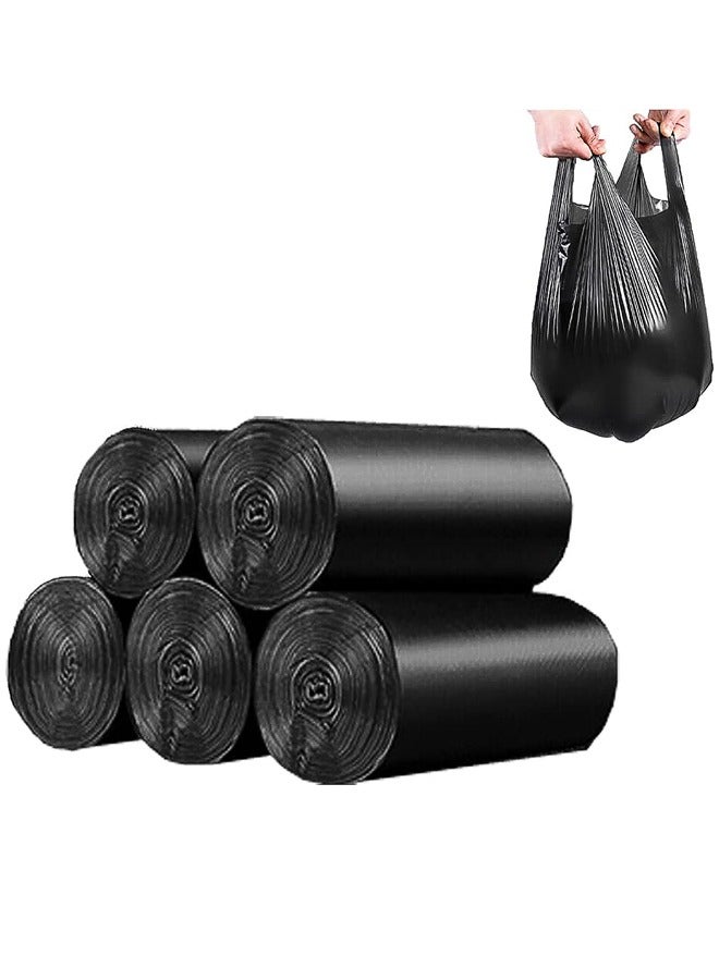 Black Trash Bags,100 Counts Thicken Value 4 Gallon Trash Bag,Breakpoints, 46x60cm  - Image 1