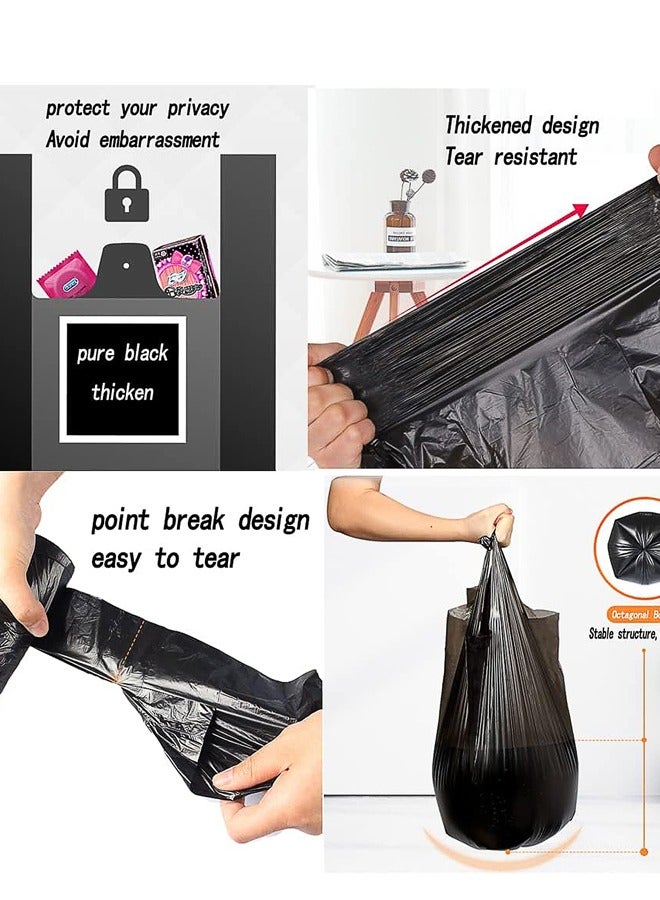 Black Trash Bags,100 Counts Thicken Value 4 Gallon Trash Bag,Breakpoints, 46x60cm  - Image 4