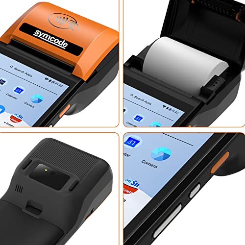 symcode New POS PDA Thermal Receipt Printer 599 High Resolution and Clear Touch Screen Handheld PDA Printer Mobile POS Machine Terminal Printer Android 81 OS Builtin Google Play and NFC - Image 3
