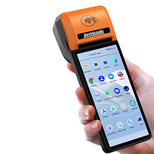 symcode New POS PDA Thermal Receipt Printer 599 High Resolution and Clear Touch Screen Handheld PDA Printer Mobile POS Machine Terminal Printer Android 81 OS Builtin Google Play and NFC - Image 1