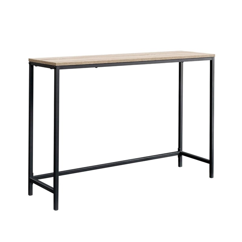 Sauder North Avenue Sofa Table Charter Oak Finish Black - Image 1