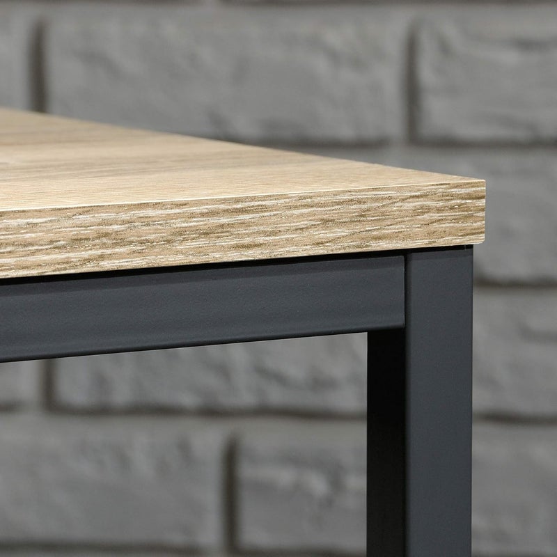 Sauder North Avenue Sofa Table Charter Oak Finish Black - Image 4