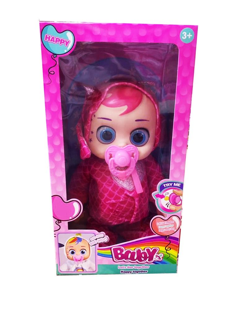 Baby Doll Singing Crying Walking Doll Music Doll For Baby three Red