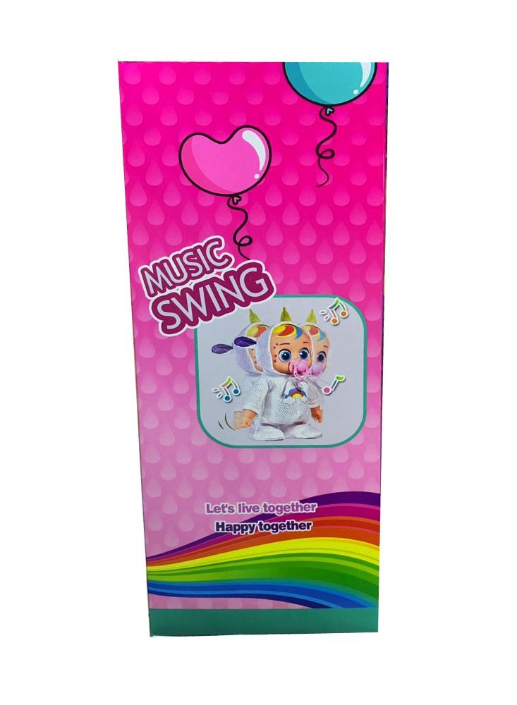 Baby Doll Singing Crying Walking Doll Music Doll For Baby three Red