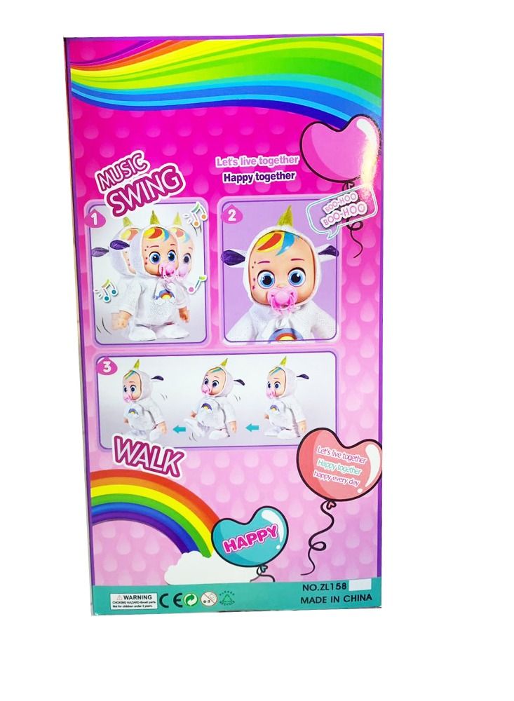 Baby Doll Singing Crying Walking Doll Music Doll For Baby three Red