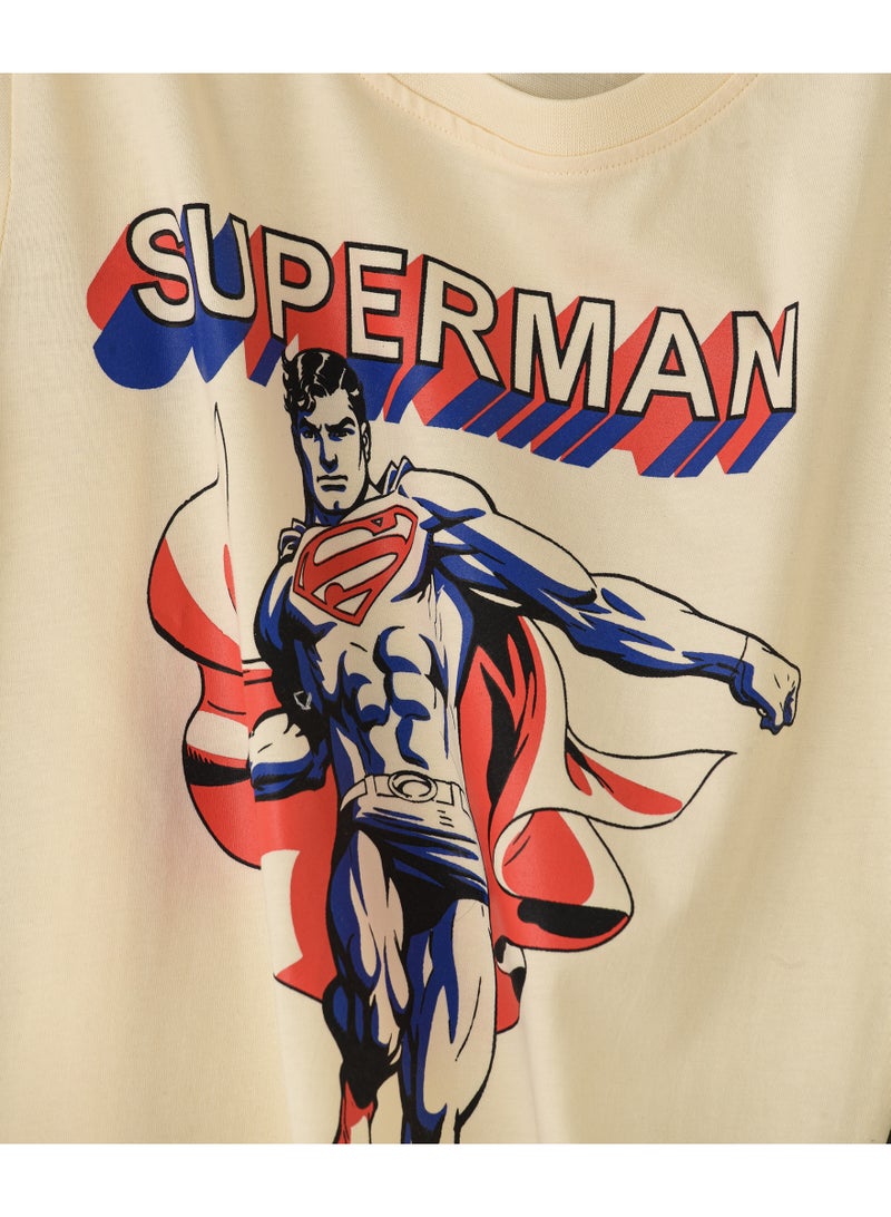 وارنر بروس تيشيرت أولاد برقبة مستديرة بطباعة جرافيك سوبرمان - Image 2