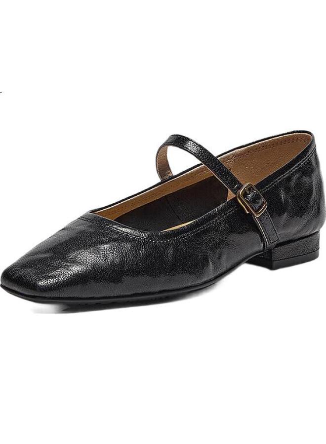 Bata Women'S Spring Vintage Sheepskin Elegant Mary Jane Shoes 7091Aaq5 Black Size 39 - Image 3