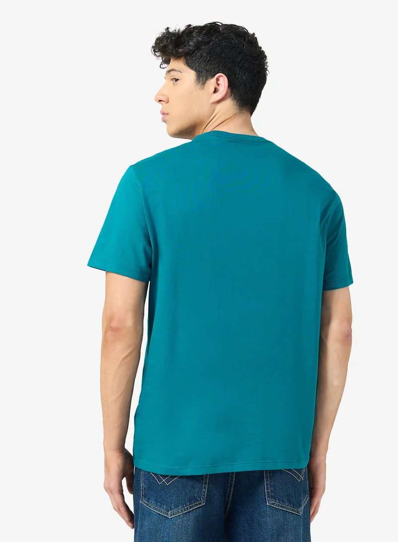 كالفن كلاين تيشيرت بياقة دائرية برسومات