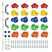 Rainbow Craft DIY Monkey Rock Climbing Holds for Kids  Wall Climbing Rocks of 20pc Rock Wall Holds 2pc Handles  1pc 8ft Knotted Climbing Rope  Kids Rock Climbing Holds Rock Wall Climbing Kit - Image 4