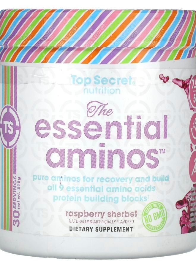 Top Secret Nutrition The Essential Aminos Raspberry Sherbet 11.11 oz (315 g)
