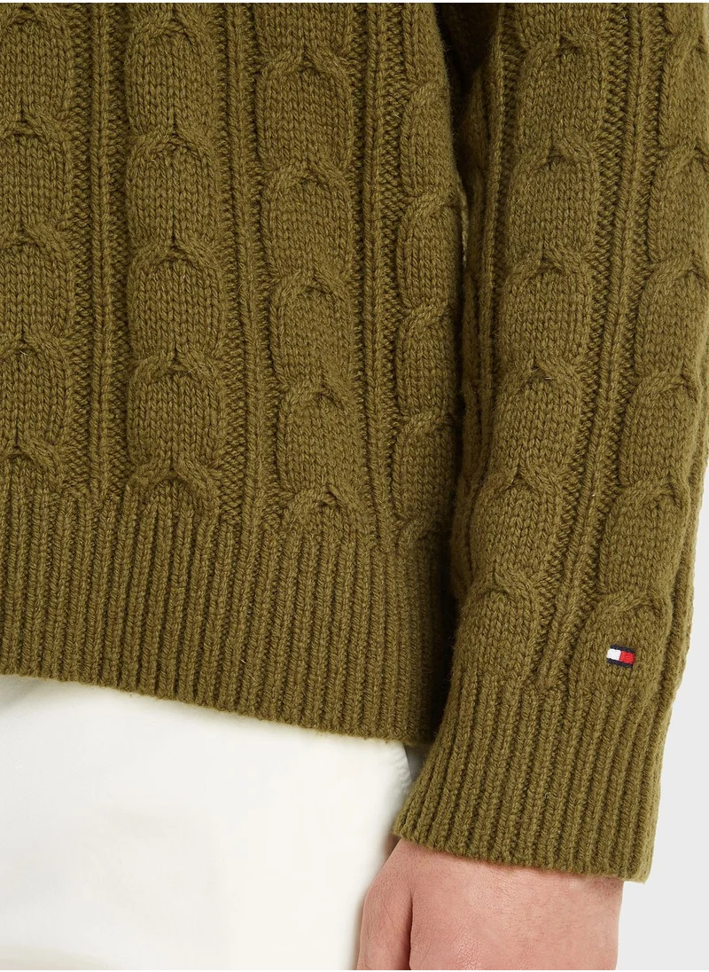 TOMMY HILFIGER Logo Crew Neck Sweater