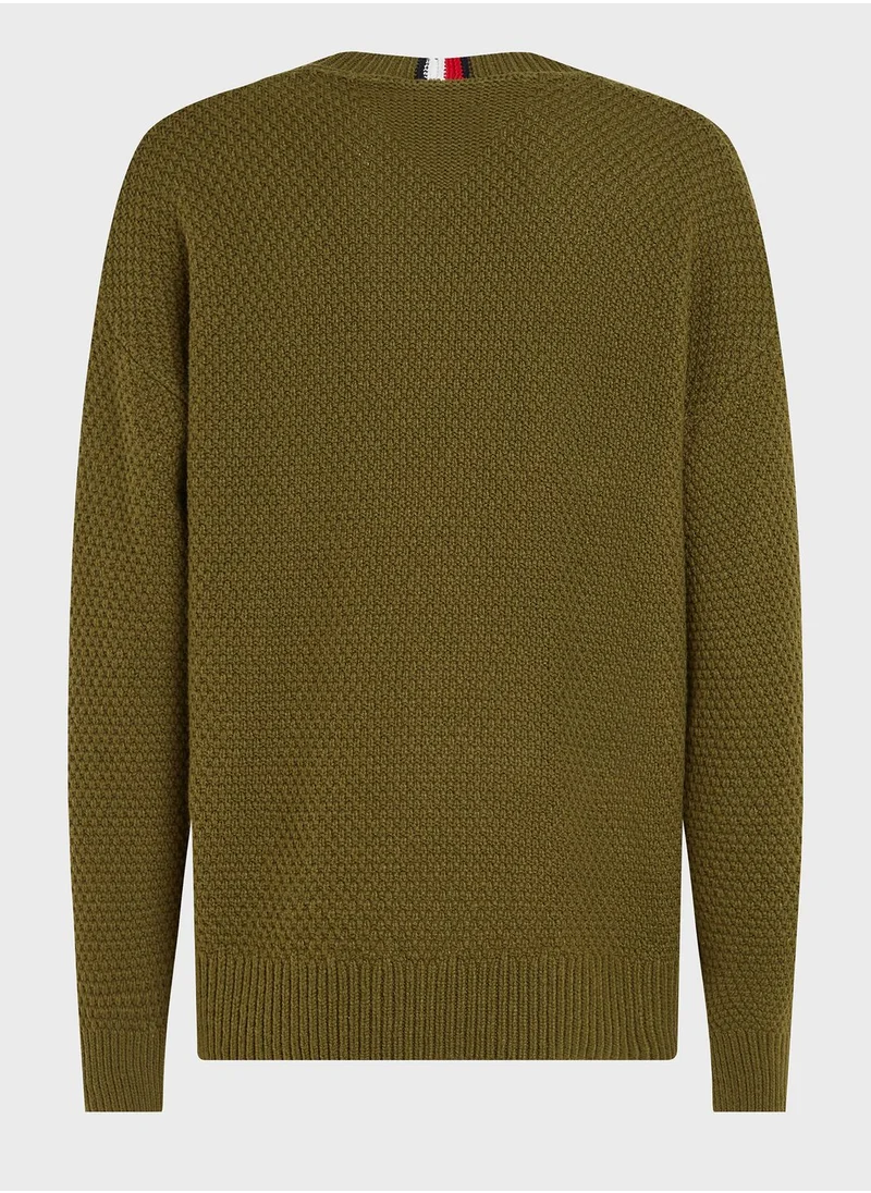 TOMMY HILFIGER Logo Crew Neck Sweater