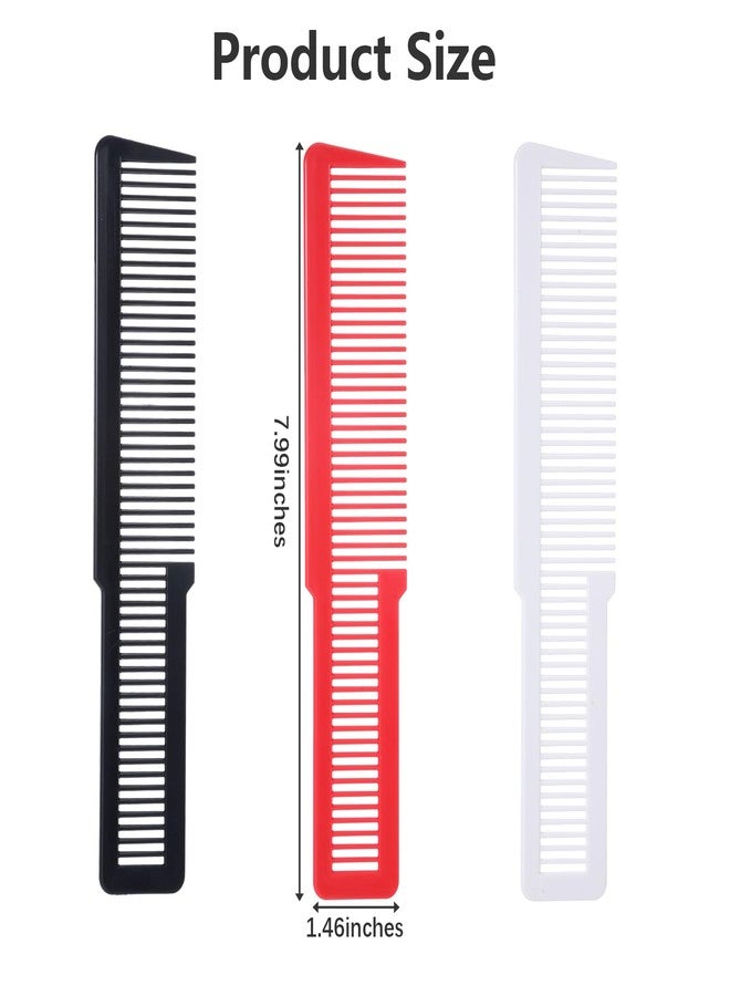 Mowouhn 12Pcs Plastic Barber Comb Professional,Colorful Hair Styling Combs for Men Women, Fine Tooth Pack of Hair Cutting Comb,Professional Barber Combs Set,All Purpose Clipper Combs for Men - Image 2