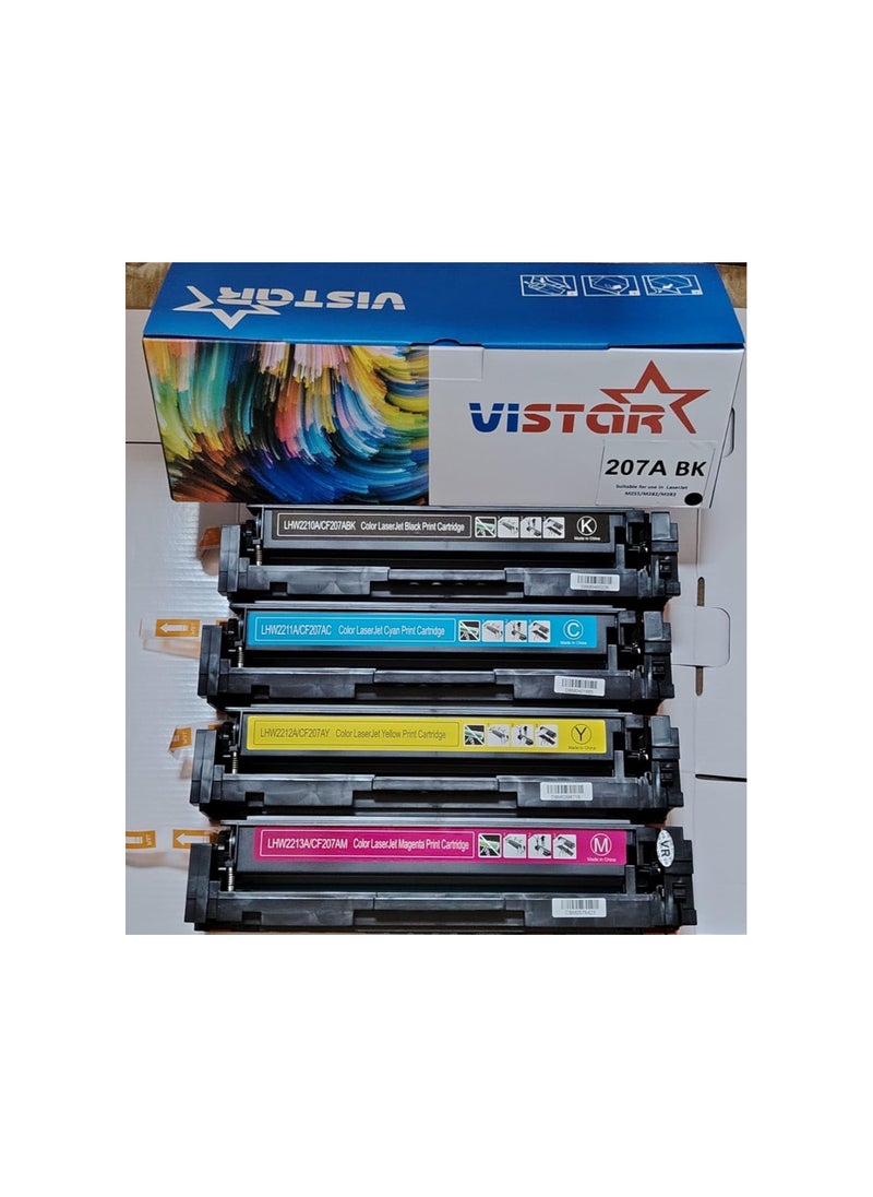 ماركة غير محددة خرطوشة حبر VISTAR M283fdw 207A W2210A W2211A W2212A W2213A متوافقة مع طابعة HP Color Laser jet Pro M255dw MFP M282nw M283fdn (207A / W2210A / W2211A / W2212A / W2213A) (حزمة كومو 4)  khartushat habr VISTAR M283fdw 207A W2210A W2211A W2212A W2213A mutawafiqat mae tabieat HP Color Laser jet Pro M255dw MFP M282nw M283fdn (207A / W2210A / W2211A / W2212A / W2213A) (huzmat kumu 4)  - Image 2
