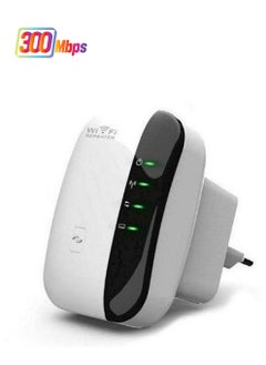 NIBEMINENT Wireless 300Mbps Wifi Router Range Extender White  - Image 1
