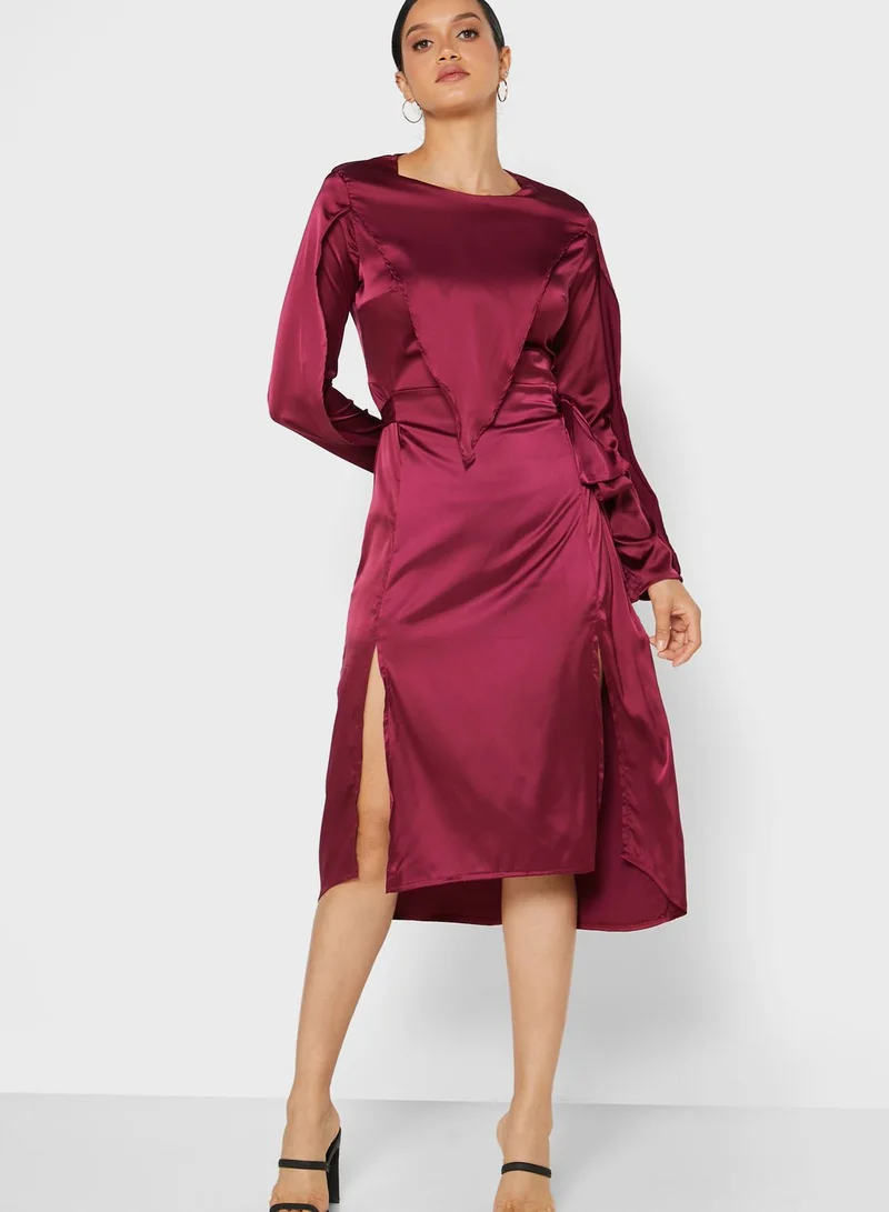 ELLA Detailed Midi Dress