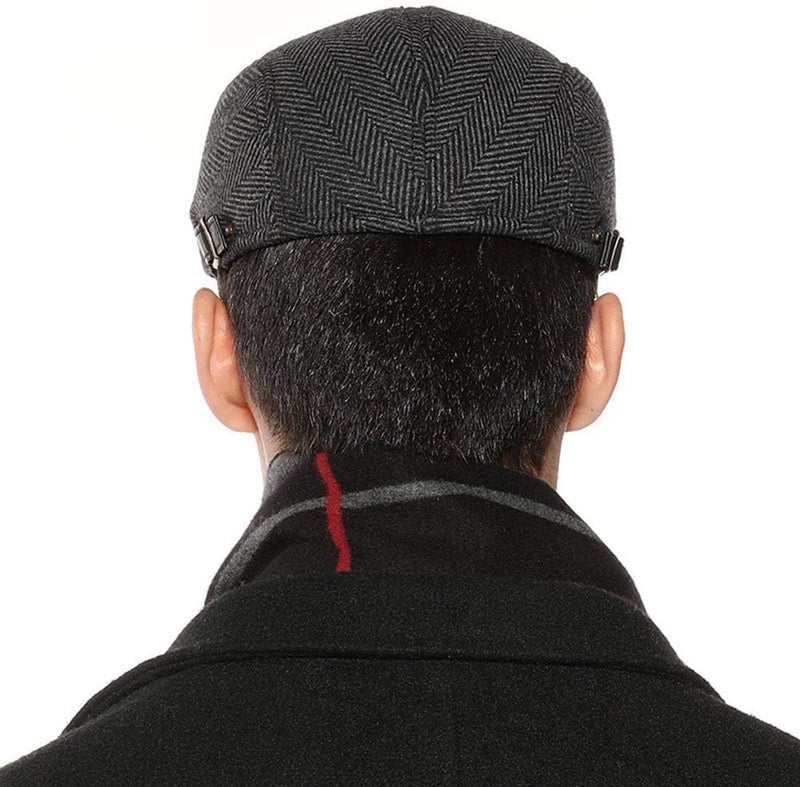 Sumolux Mens Newsboy Cap Winter Beret Hat Cabbie Flat Cap - Image 3