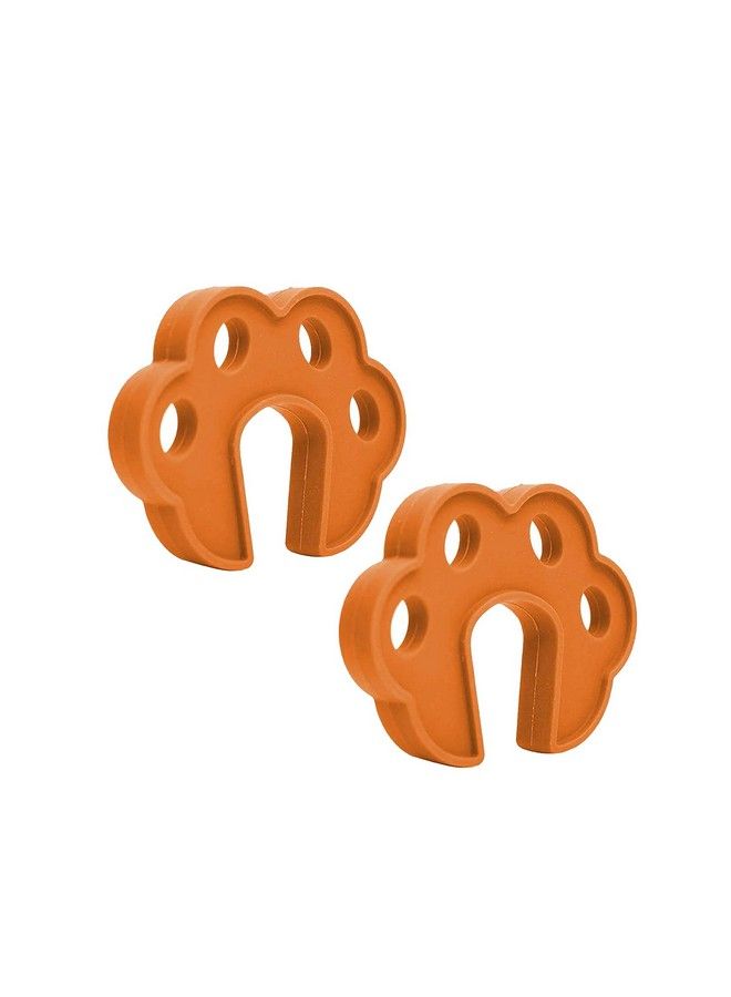 Safe-O-Kid Pack Of 2 Fit All Sleek Design Strong Silicone Door Stopperbrown - Image 1