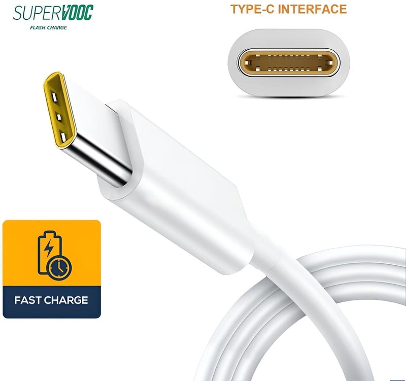 Lynacz Original Original 65W Type-C USB Cable Compatible With Realme 9 5G SE USB Cable Original Like Charger Cable | Quick, Dash, Warp, Dart, Flash, Turbo, Fast |Type C to USB-A HGFT997B67 - Image 4