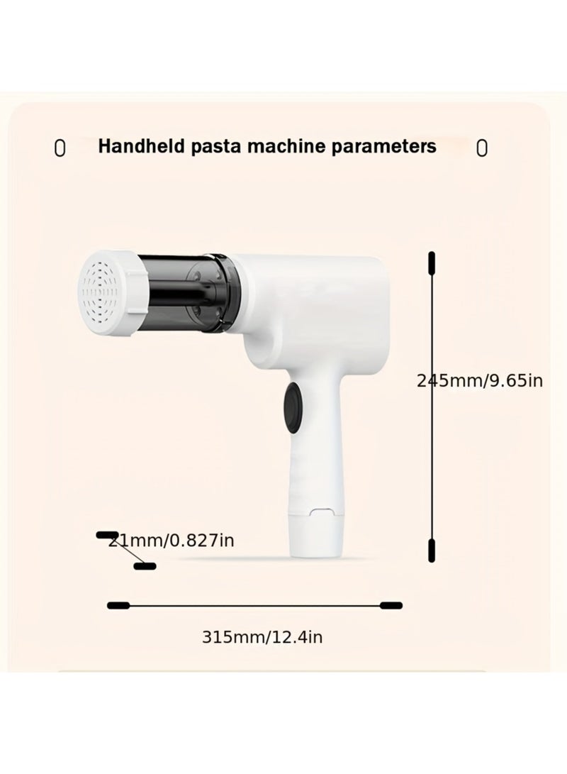 ماكينة صنع المعكرونة الكهربائية الأوتوماتيكية، مزودة بـ 6 قوالب و3 قمع، ماكينة عالية الكفاءة لصنع المعكرونة والنقانق والسباغيتي والرافيولي والرامن، مثالية للمطبخ المنزلي. - Image 3