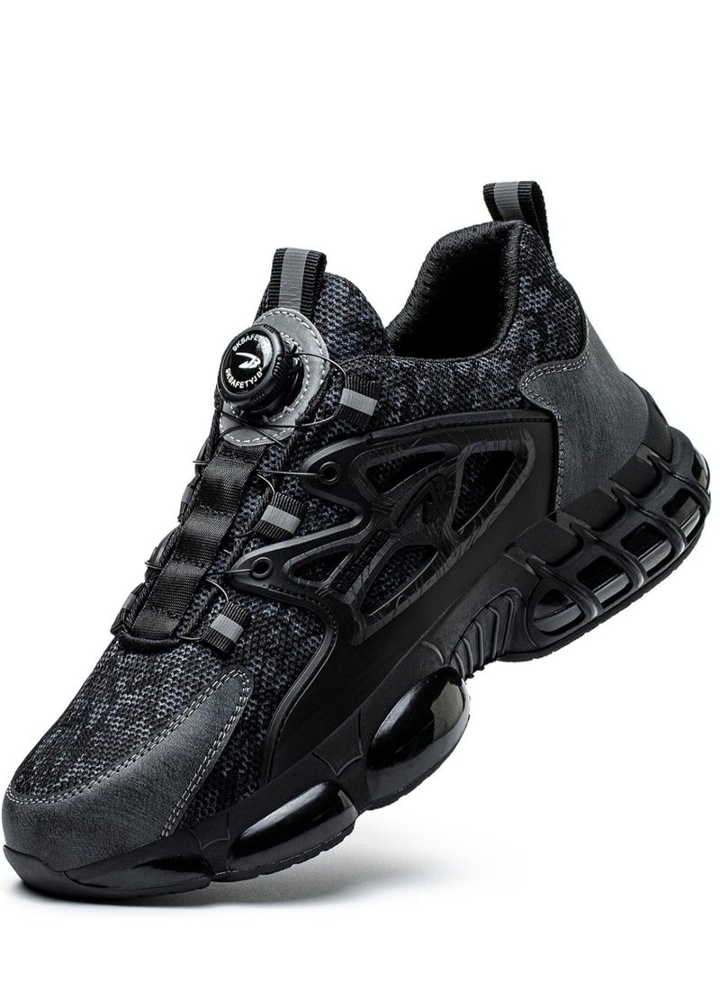 VICTGOAL Steel Toe Shoes for Men Lightweight Safety Shoes Comfortable Puncture Proof Slip On Indestructible Work Shoes.  - Image 1