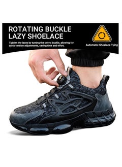 VICTGOAL Steel Toe Shoes for Men Lightweight Safety Shoes Comfortable Puncture Proof Slip On Indestructible Work Shoes.  - Image 4